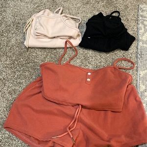 ADORABLE AND COMFORTABLE BED TIME TANK AND SHORTS BUNDLE AND SETS